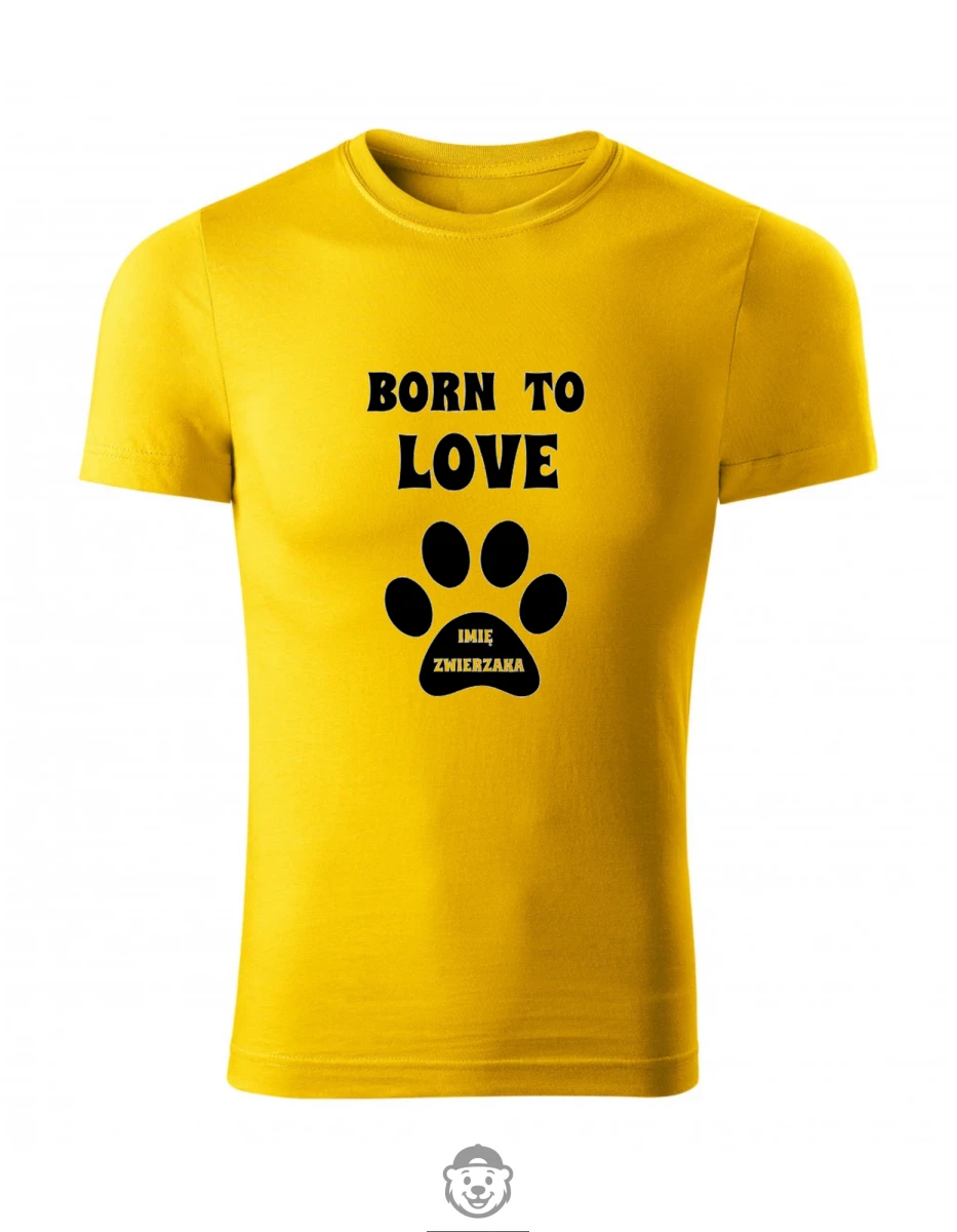 KOSZULKA BORN TO LOVE ŻÓŁTA.png