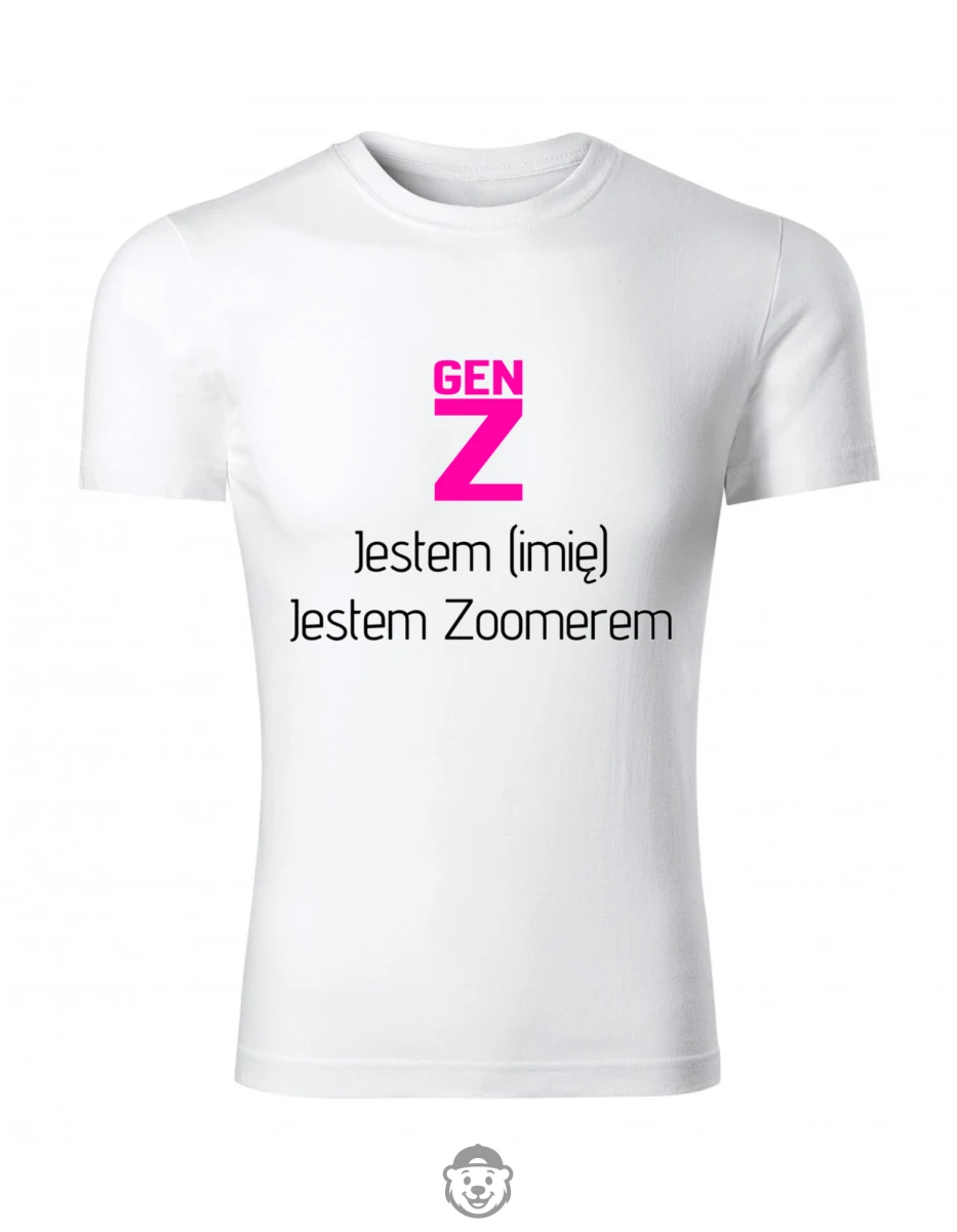 KOSZULKA DAMSKA JESTEM ZOOMEREM BIAŁA.png