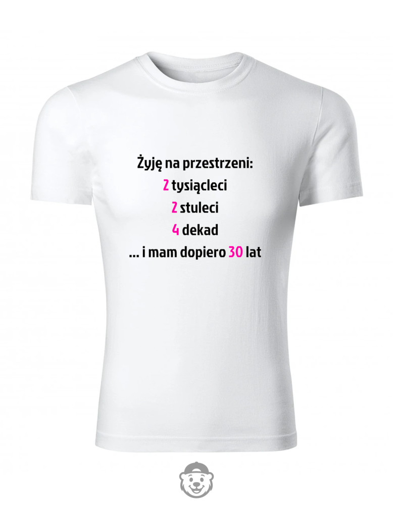 KOSZULKA DAMSKA ŻYJĘ NA PRZESTRZENI BIAŁA.png