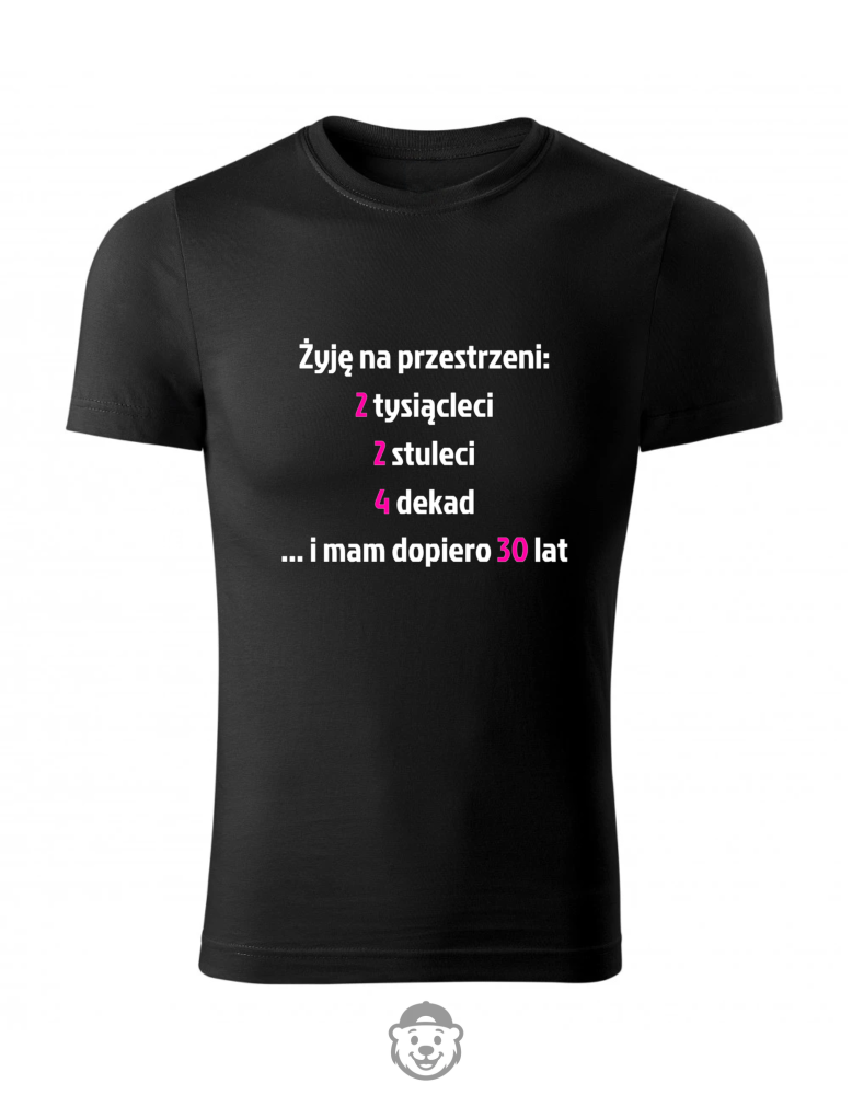 KOSZULKA DAMSKA ŻYJĘ NA PRZESTRZENI CZARNA.png