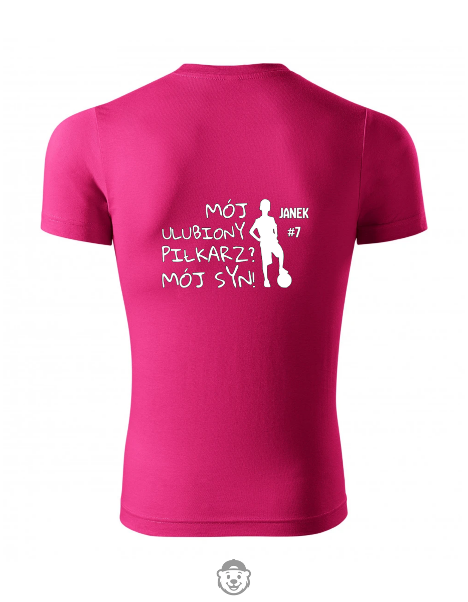 KOSZULKA MAMA TATA PIŁKARZA TYŁ RÓŻOWA.png