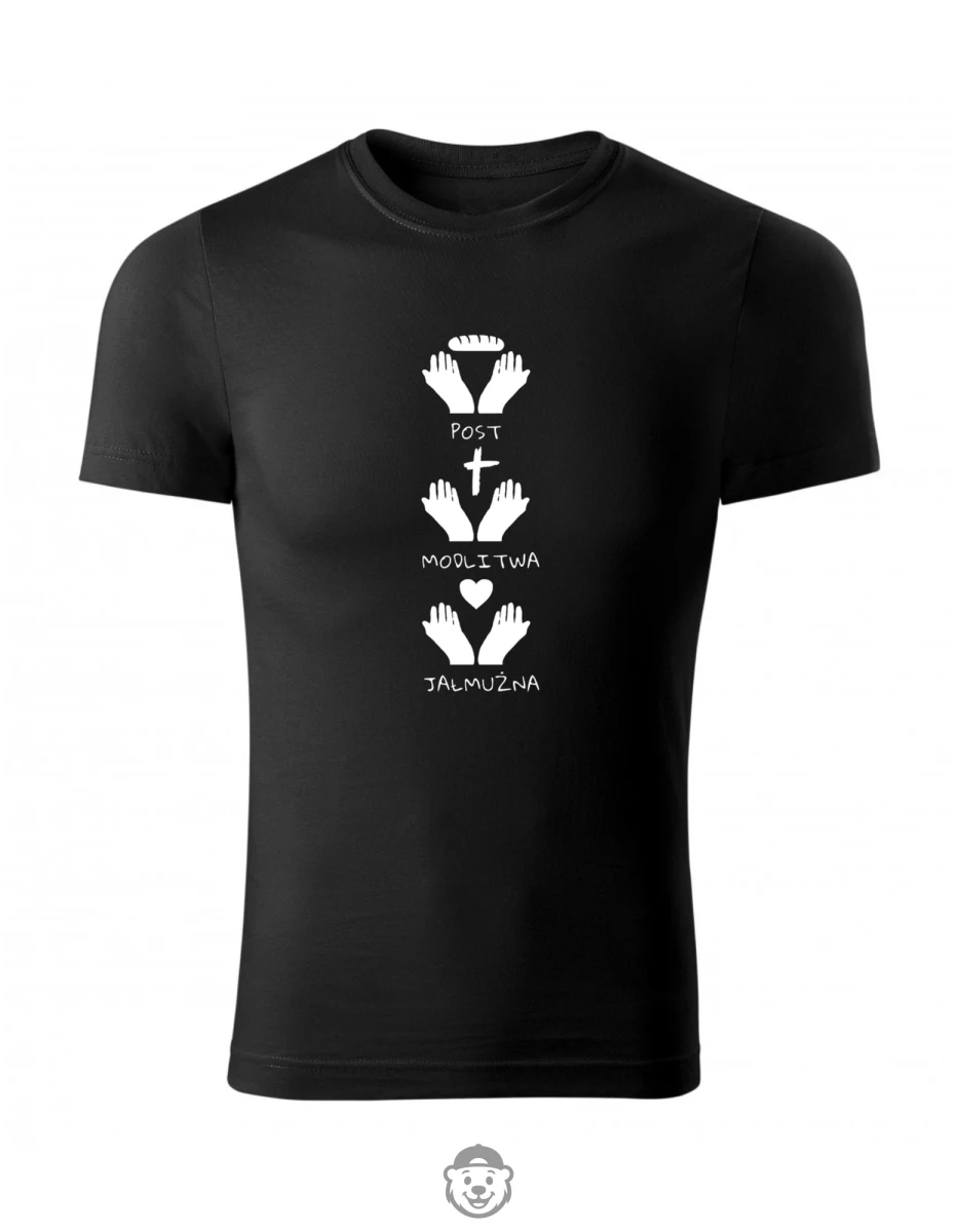 KOSZULKA POST MODLITWA JAŁMUŻNA CZARNA.png