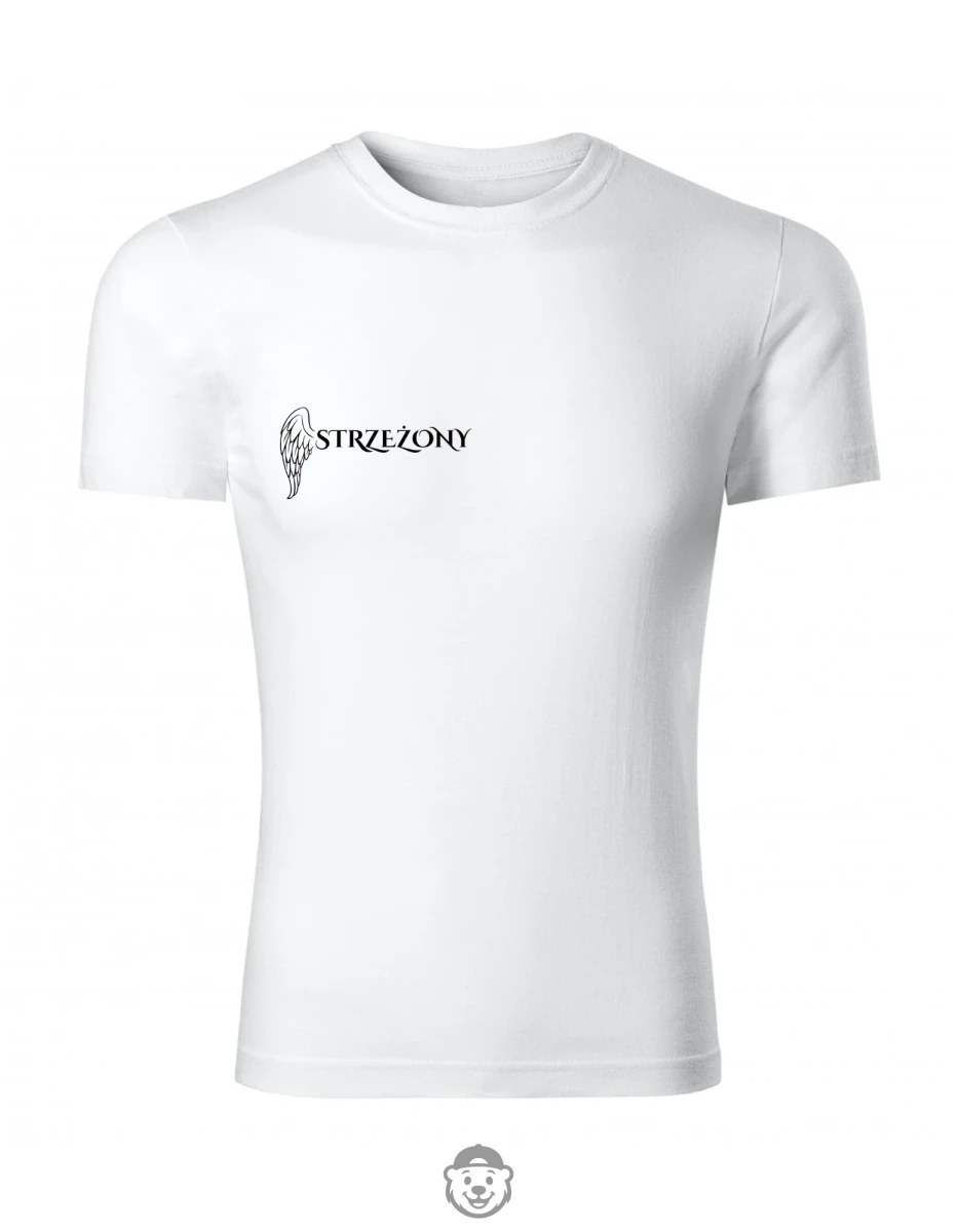 KOSZULKA MĘSKA STRZEŻONY BIAŁA.png